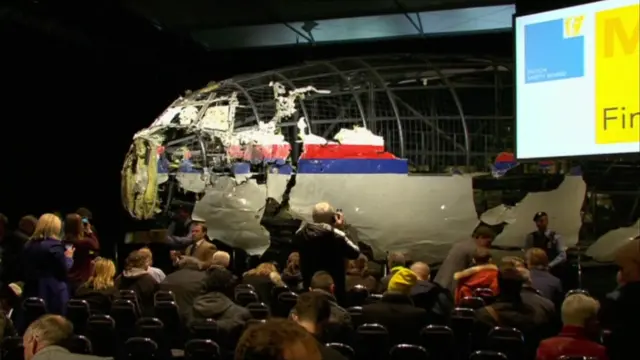 A reconstruction of MH17 using wreckage from the plane