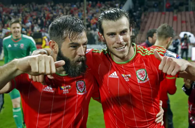 Joe Ledley and Gareth Bale