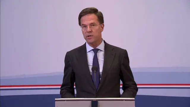 Dutch PM Mark Rutte at MH17 press briefing