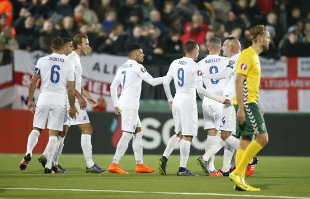 England celebrate