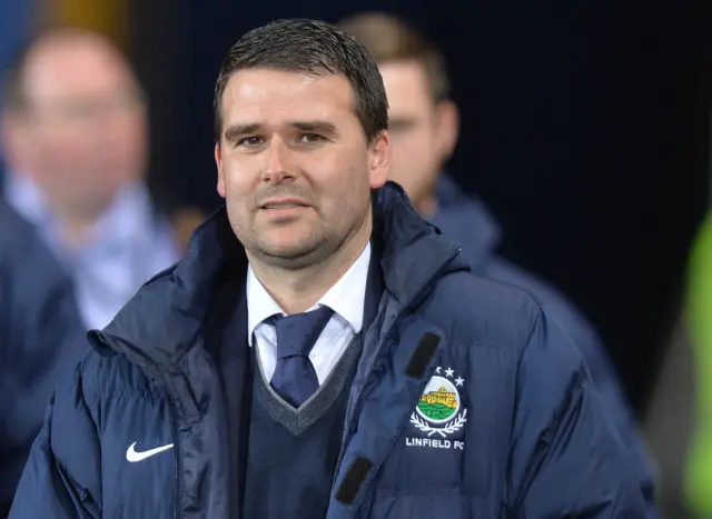 Former Northern Ireland striker David Healy at Windsor Park