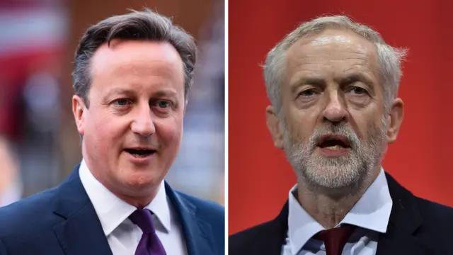 David Cameron and Jeremy Corbyn