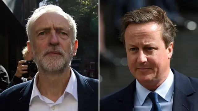 Corbyn and Cameron