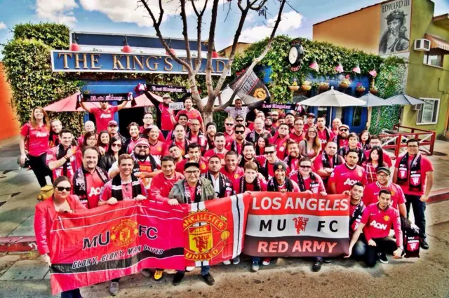 Man Utd fans in LA