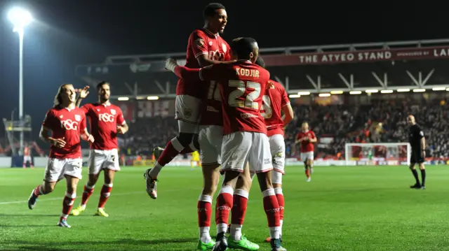 Bristol City celebrate