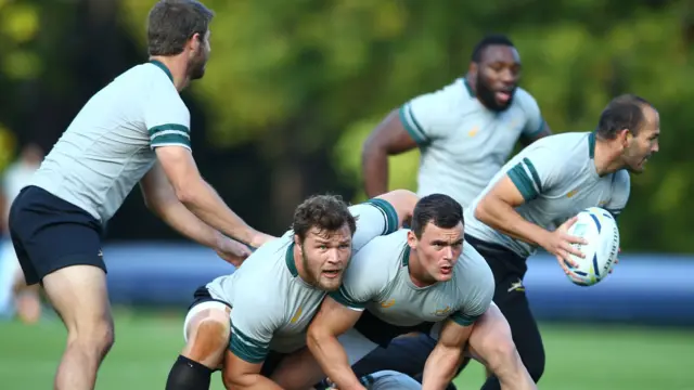 South Africa training