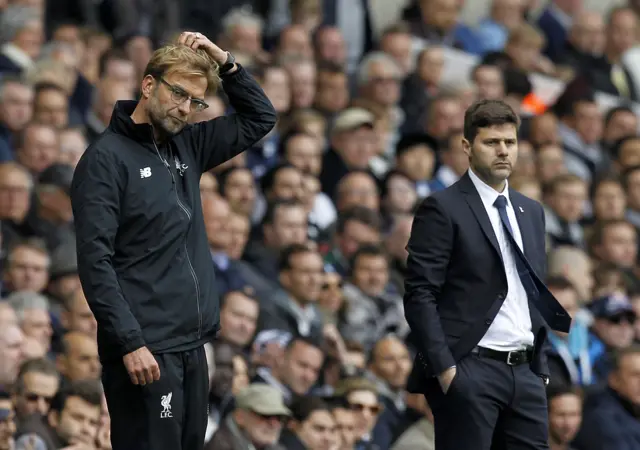 Jurgen Klopp and Mauricio Pochettino