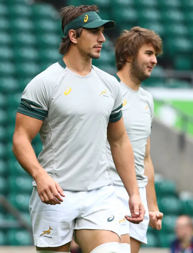 South Africa's Eben Etzebeth and Lood de Jager