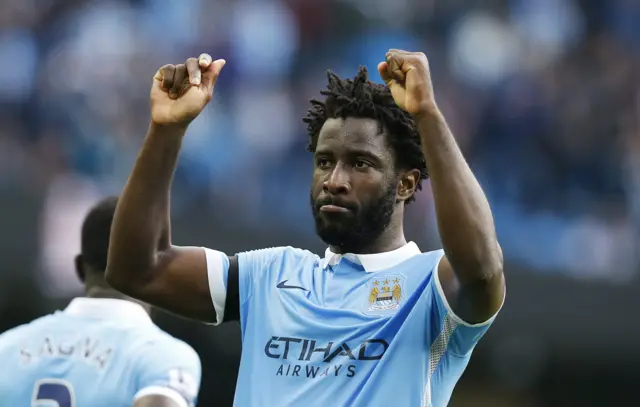 Wilfried Bony celebrates