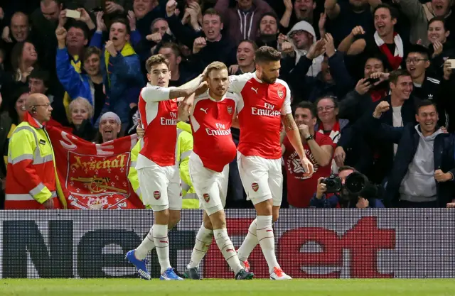 Arsenal celebrate