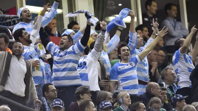 Argentina fans celebrate