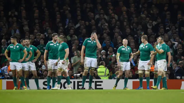 Ireland dejected