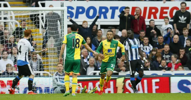 Nathan Redmond celebrates