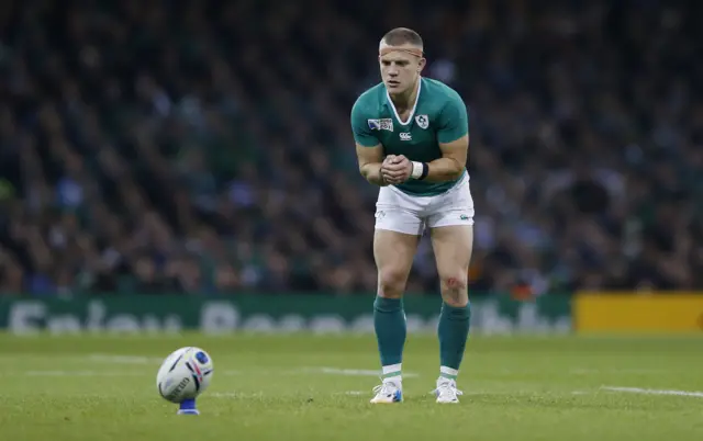 Ian Madigan prepares