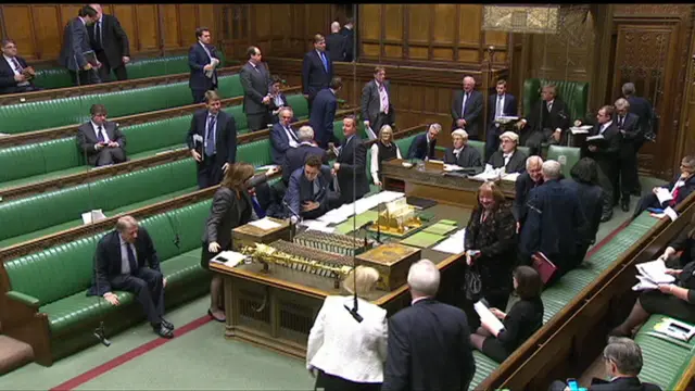 David Cameron leaves the Commons chamver