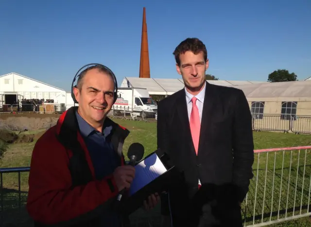 Dan Snow with Meylvyn Prior