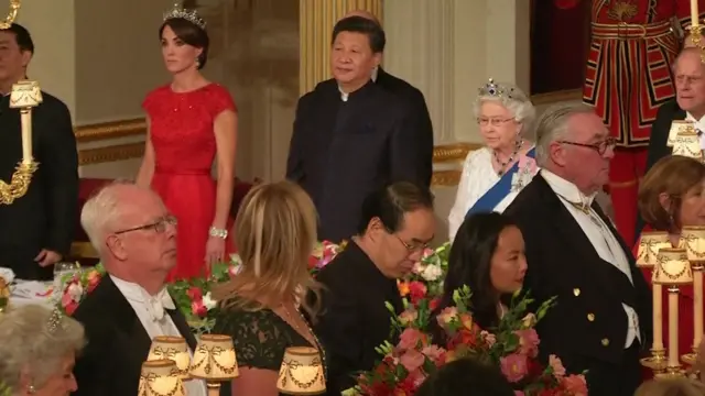 President toasting Queen