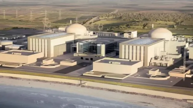 Artist's impression of new Hinkley Point nuclear plant