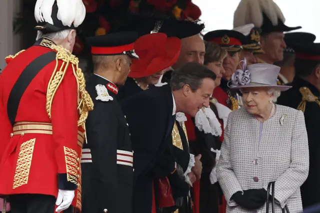 David Cameron and the Queen