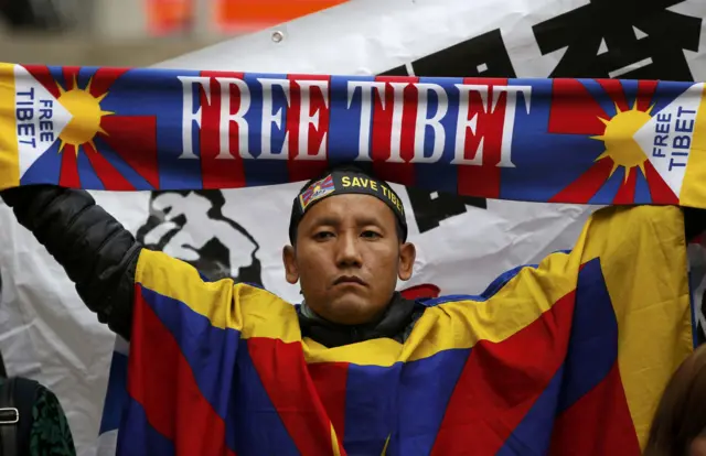 Free Tibet protester