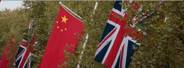 UK and Chinese flags