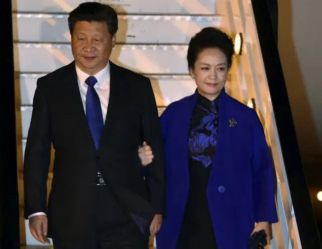 Chinese President Xi Jinping and his wife Peng Liyuan