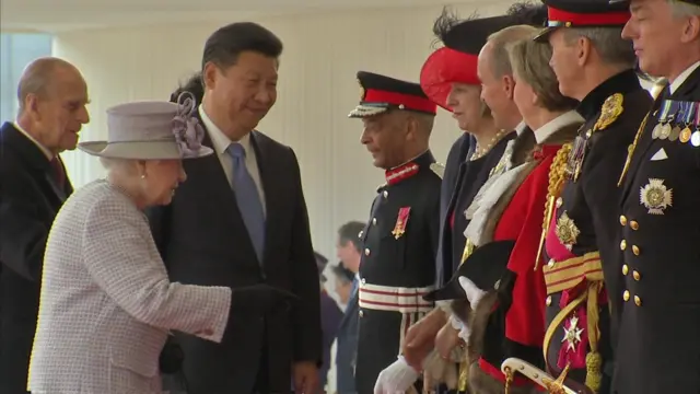 Queen and President Xi