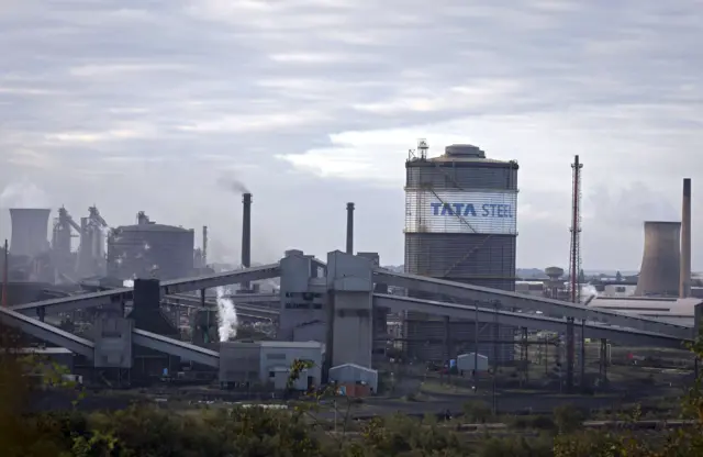 Tata Steel plant in Scunthorpe