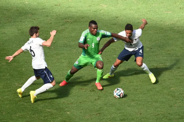 Emenike in action