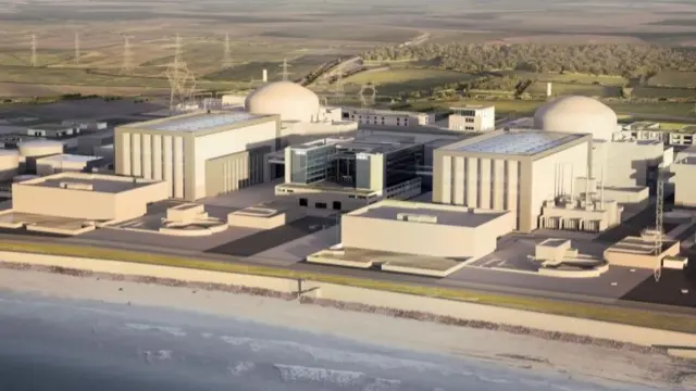 Hinkley Point C nuclear power plant artists impression