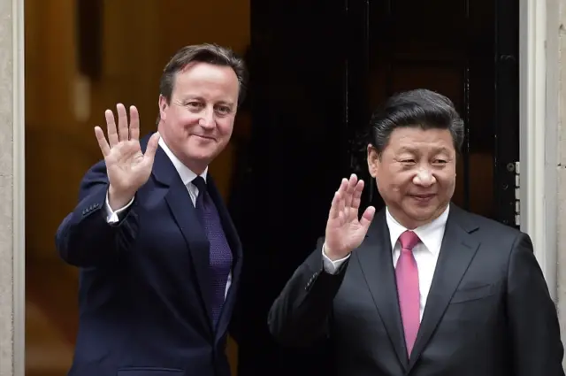 David Cameron and Xi Jinping