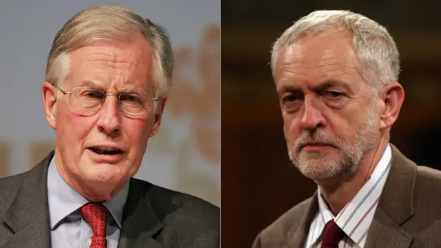 (L-R) Michael Meacher and Jeremy Corbyn