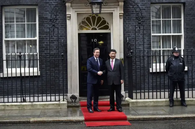 David Cameron and Xi Jinping