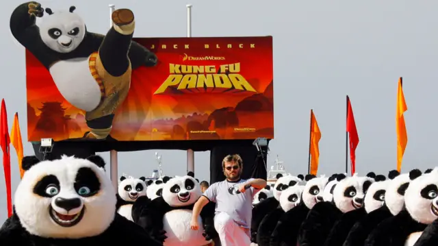 Kung Fu Panda launch in Cannes in 2008