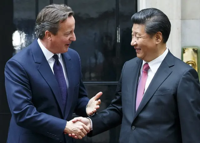 David Cameron and Xi Jinping