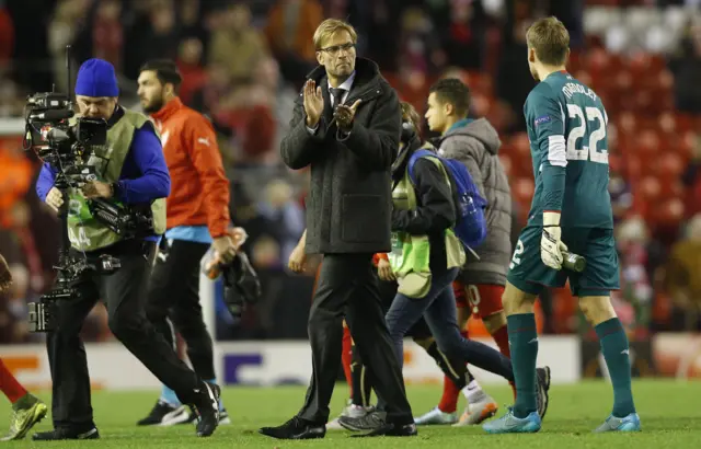 Jurgen Klopp at full-time