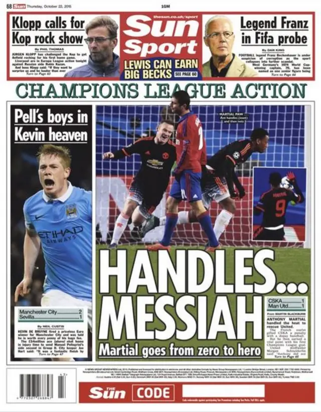 Sun back page