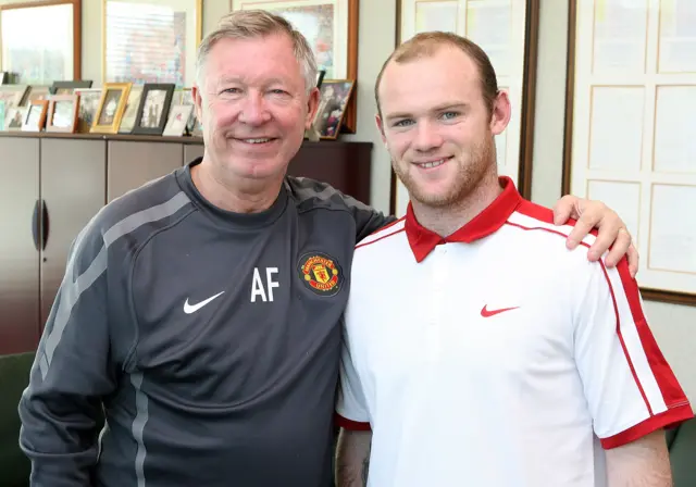 Alex Ferguson and Wayne Rooney