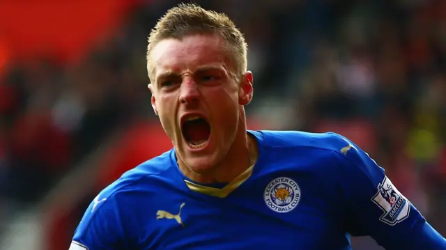 Leicester City striker Jamie Vardy