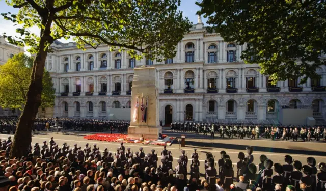 Remebrance Sunday ceremony at the Cenotaph