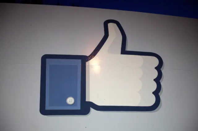 Facebook giant 'Like' thumb