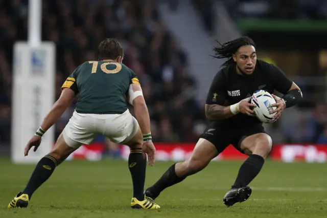 Ma"a Nonu of New Zealand in action