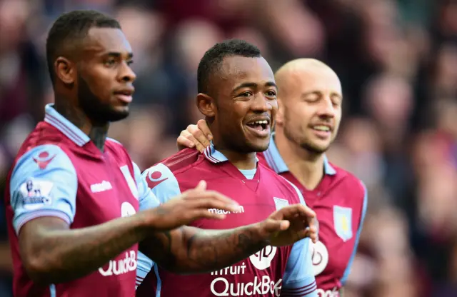 Jordan Ayew celebrates