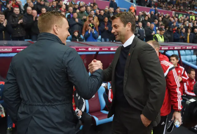 Tim Sherwood and Gary Monk