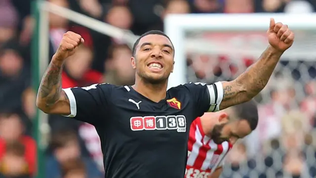 Troy Deeney celebrates