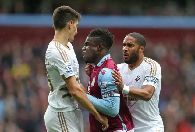 Micah Richards and Ashley Williams