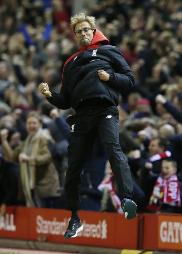 Juergen Klopp celebrates