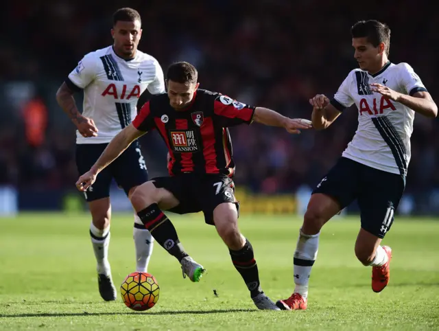 Marc Pugh in action for Bournemouth