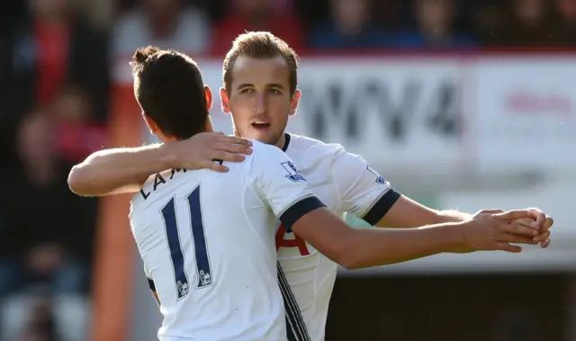 Harry Kane celebrates