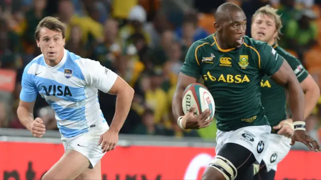 South Africa beat Argentina in August 2013